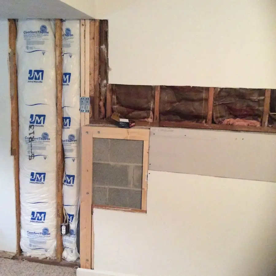 Wall insulation replacement during Odor Removal & Deodorization in Williamsburg